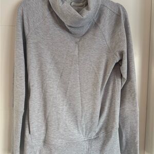 lululemon athletica Light Gray Cowl Neck Sweater